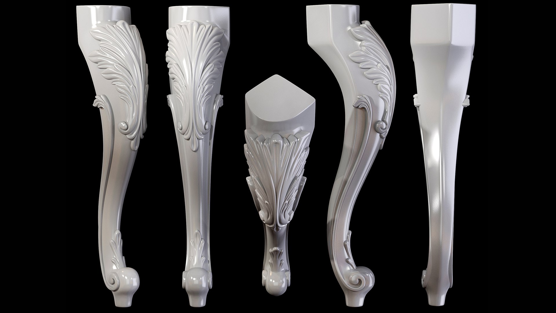 3D Classic Leg 003 Model - TurboSquid 1732743