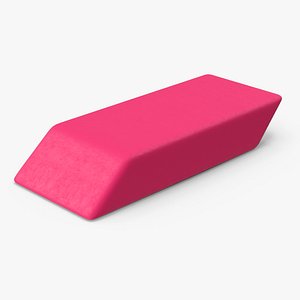 Red Eraser 3D model