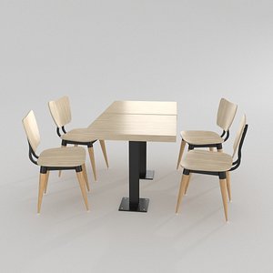 Public Dining CPublic Dining Chairs and tables 3D