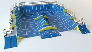 skate playground 3d model