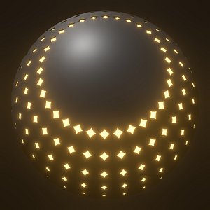 Glowing parametric ball 25O28 3D