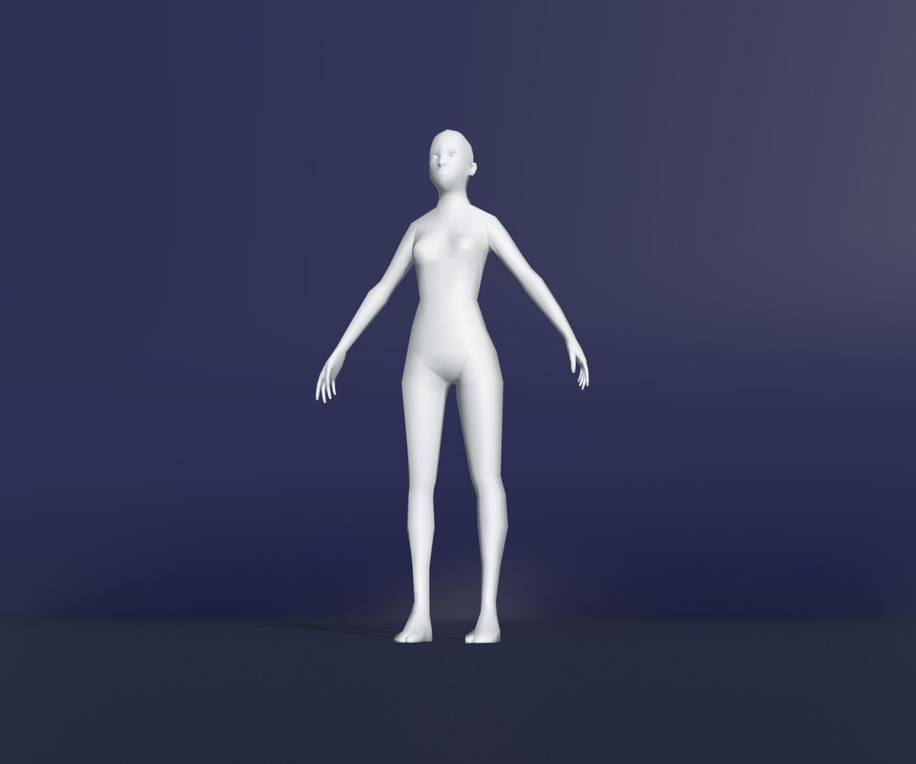 3D Female Body Base Mesh 28 Animations 1k Polygons Model - TurboSquid ...