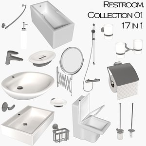 Restroom colletion 01 - 17 in 1 NO brand
