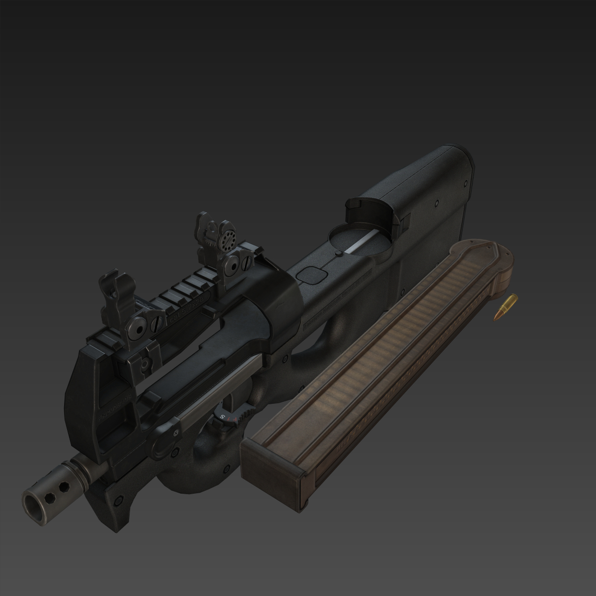 3d P90 Submachine Gun