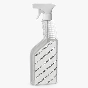 spray bottle plastic 650 3D