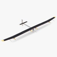 Prototype of Solar Plane Rigged