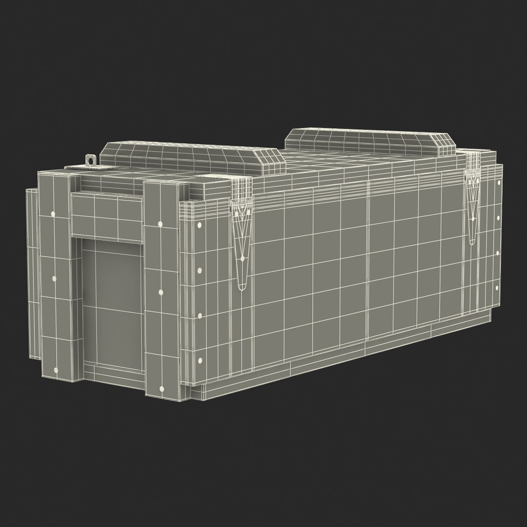 3d ammo crate 3 green