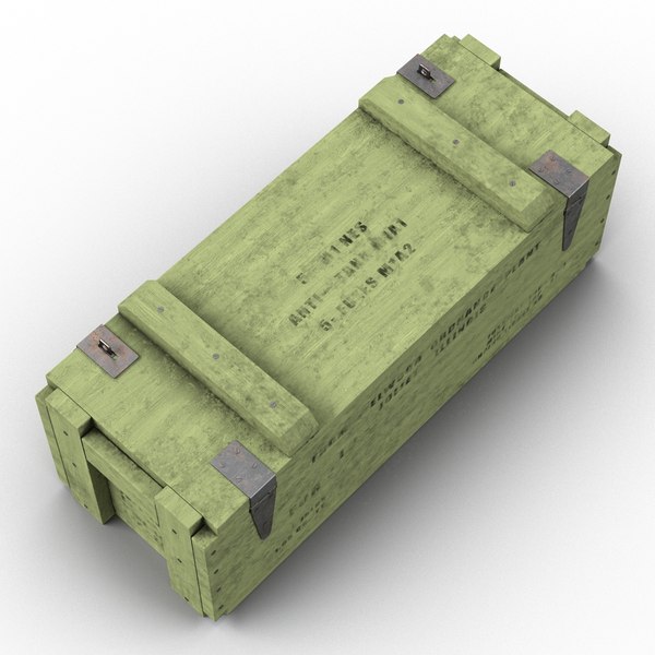 3d ammo crate 3 green