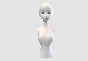 3D female torso