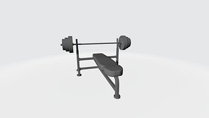 3D model bench press