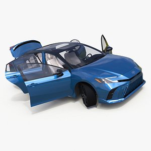 Camry 2025 Hybrid Ocean Gem Rigged for Cinema 4D