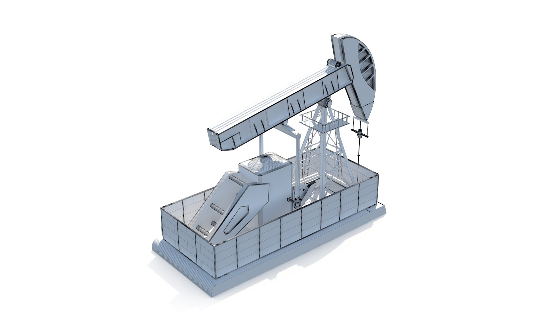 Oil Pumpjack 3D Model - TurboSquid 2170047