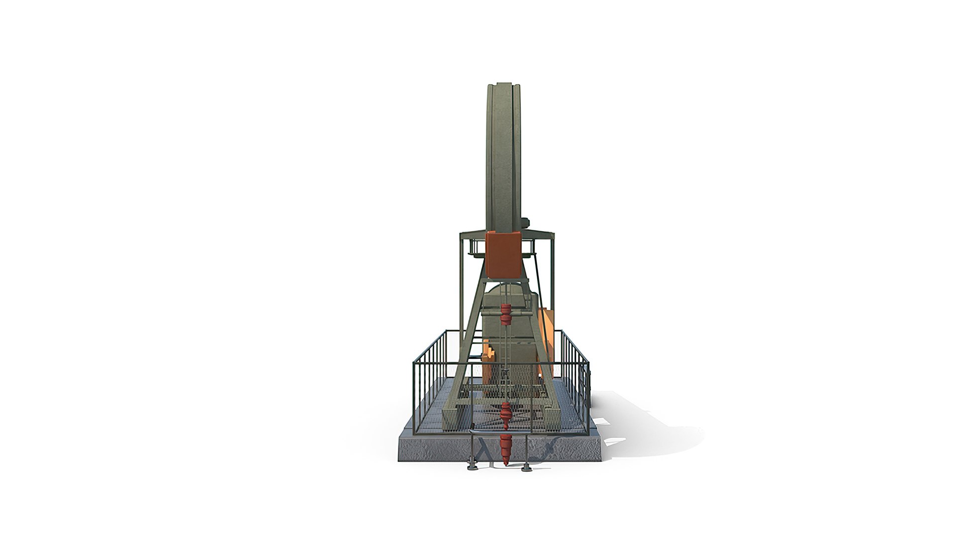 Oil Pumpjack 3D Model - TurboSquid 2170047