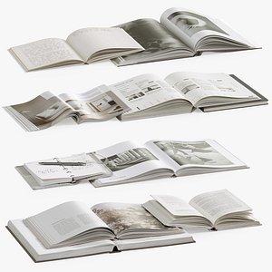 3D Coffee Table Books 1 model