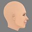 Kristen Wiig Head - No Hair - Low poly head for game