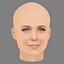 Kristen Wiig Head - No Hair - Low poly head for game