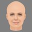 Kristen Wiig Head - No Hair - Low poly head for game