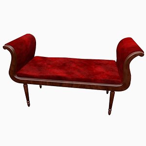 3d elegant window bench