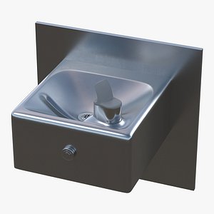 Wall Mounted Drinking Fountain 3D