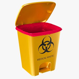 Pedal medical waste bin