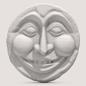 3D model Moon Face 2