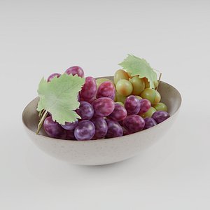 Bunch of Green and Drak Grapes for Blender