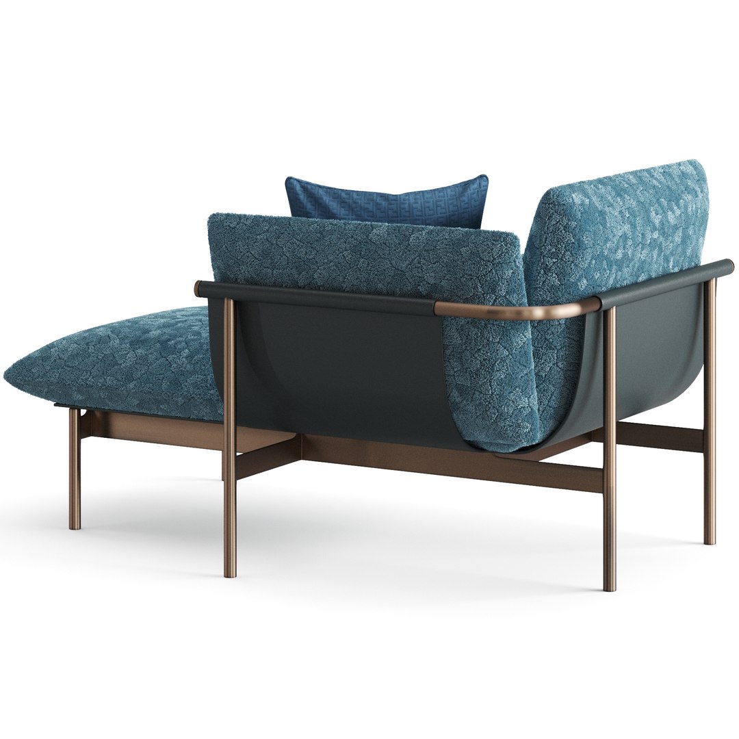 3D Model Fendi Casa Totu Chaise Longue - TurboSquid 2082479