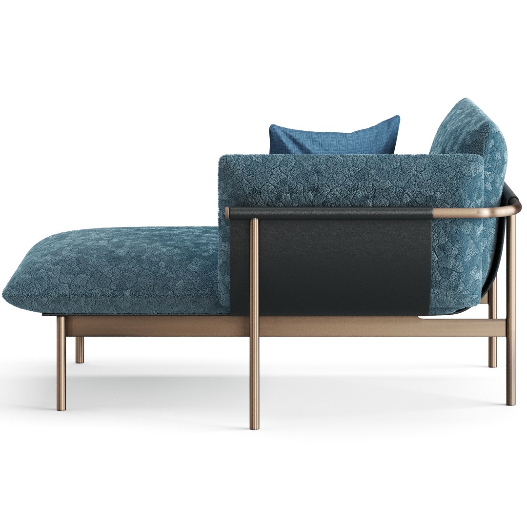 3d Model Fendi Casa Totu Chaise Longue - Turbosquid 2082479