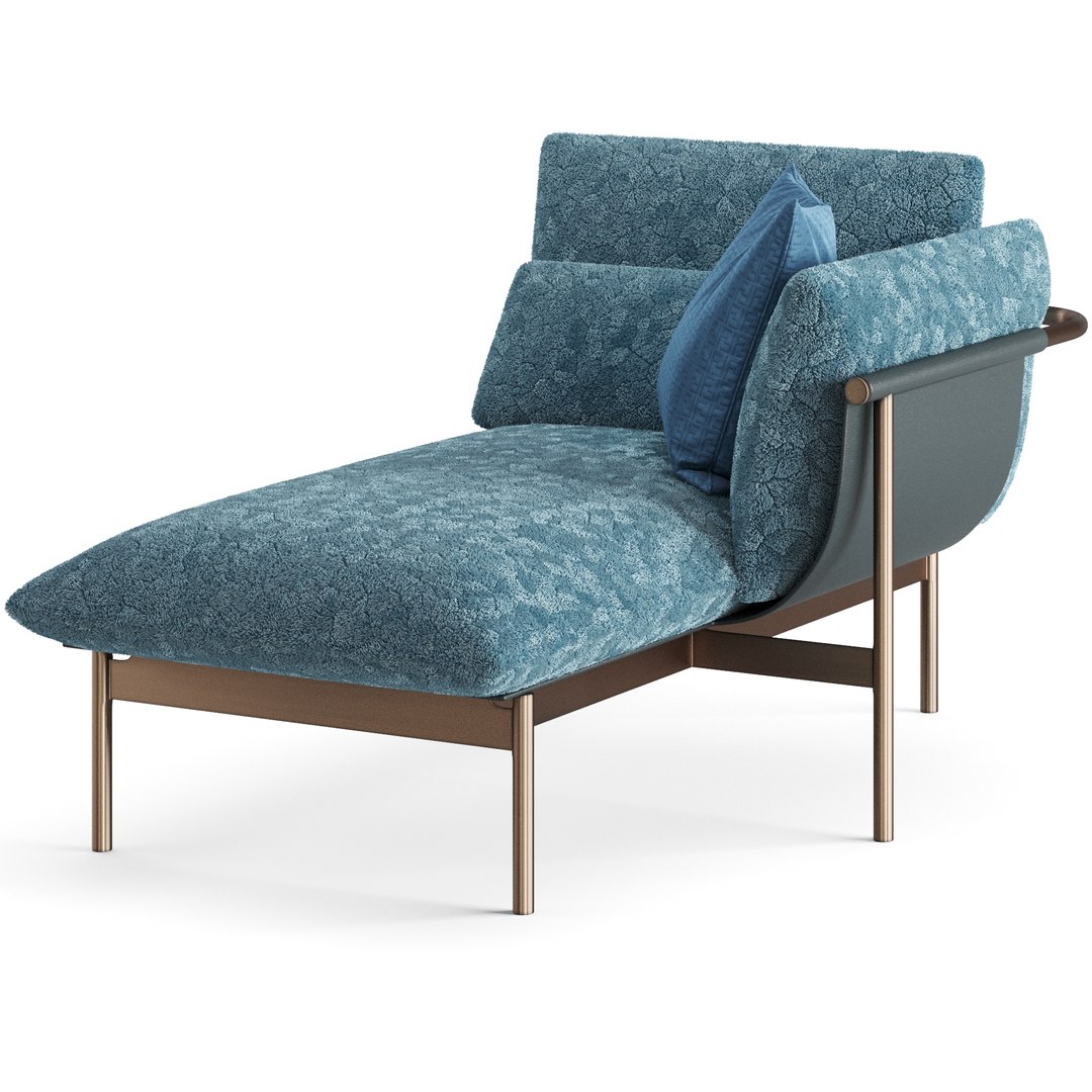 D Model Fendi Casa Totu Chaise Longue Turbosquid