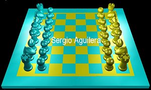 chess ajedrez 3d model