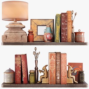 3D Decorative set with books