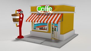 Store Coffe - HOUSE CARTOON