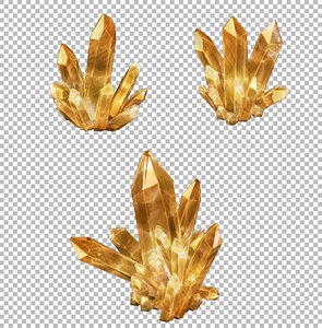 crystal mineral gem 3D