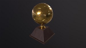 3D Trophy Golden Ball