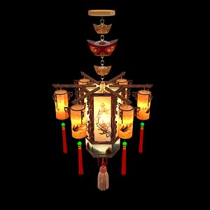 chinese palace lantern 3d model