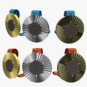 3D model Olympic games medals 2024