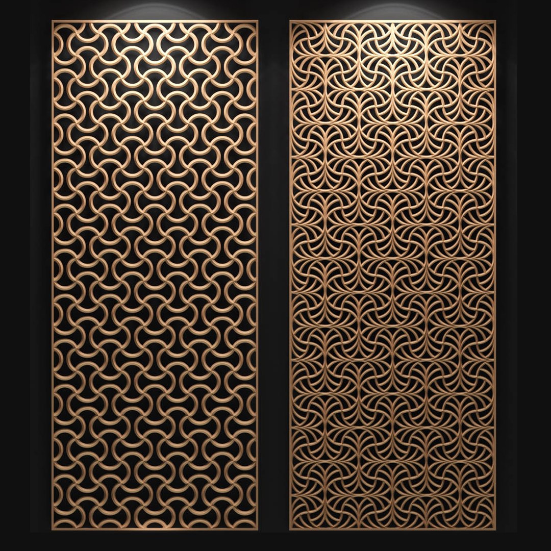 3D model decorative partitions patterns - TurboSquid 1351897