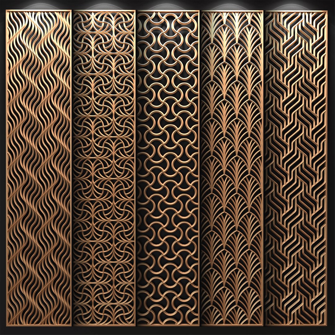 3D model decorative partitions patterns - TurboSquid 1351897