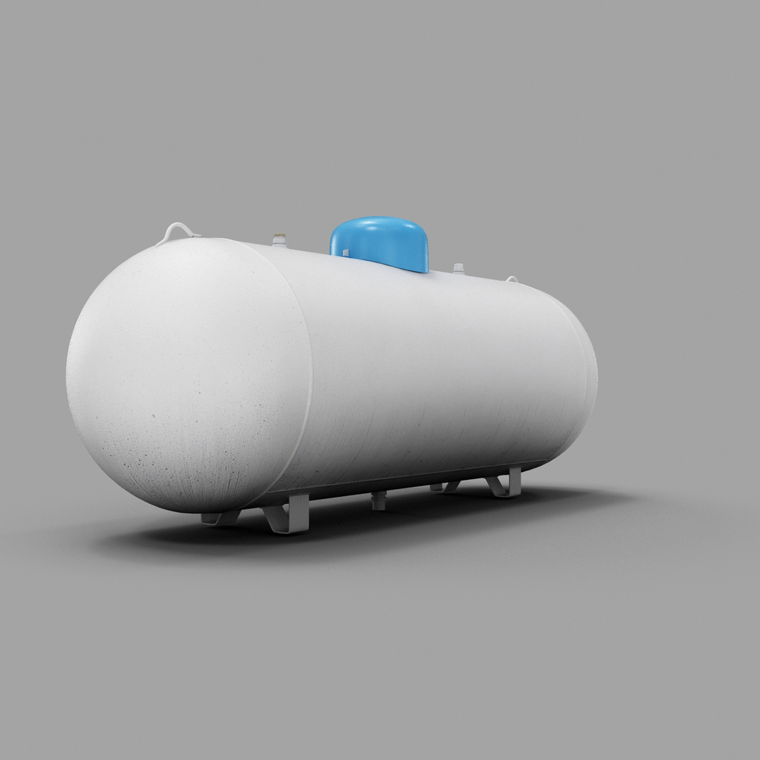 Large propane store tank