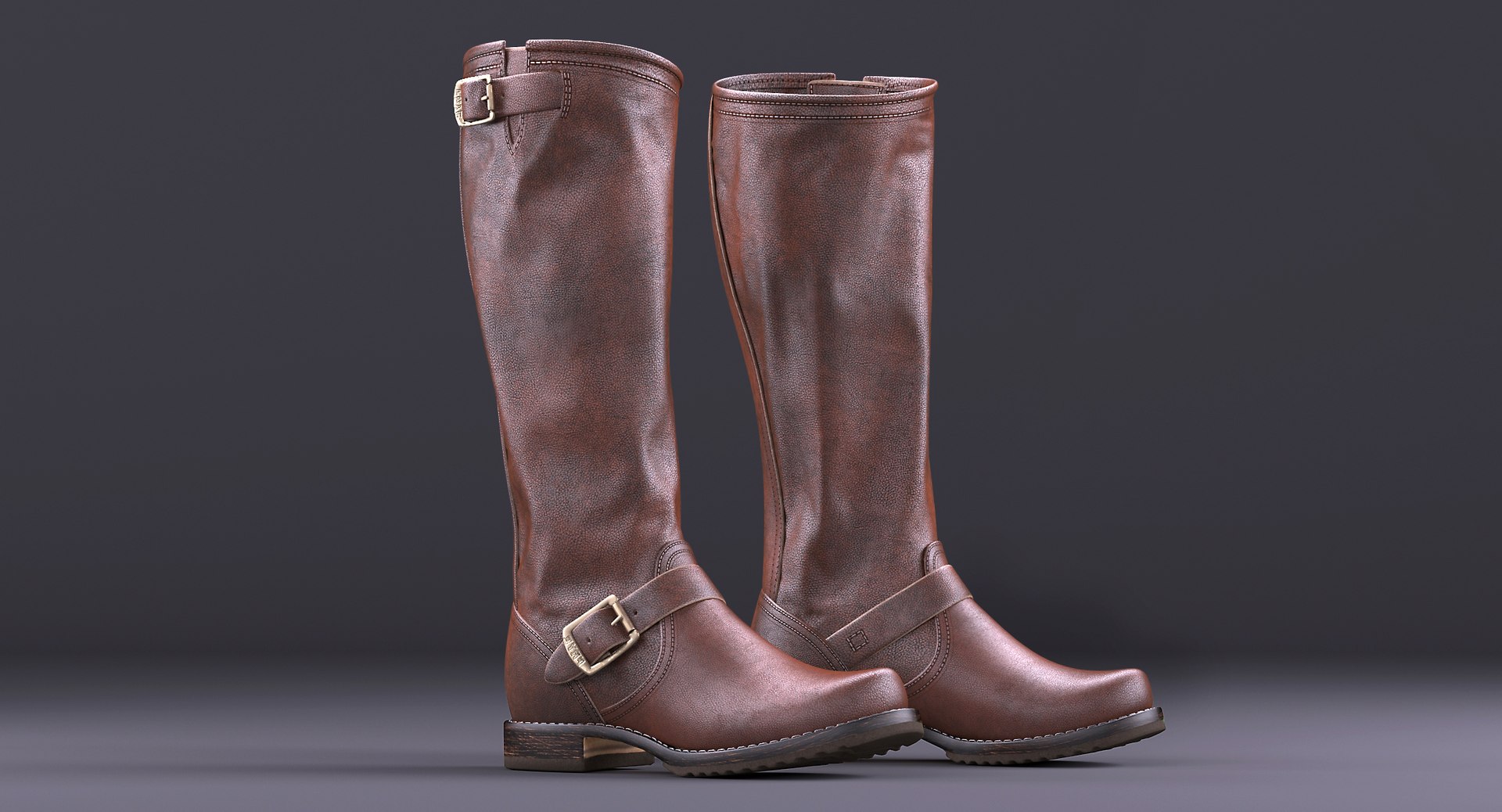 3d model frye veronica slouch womens