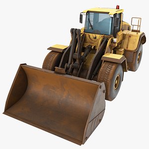 Dirty Mining Truck 02 Wheel Loader All PBR Unity UE Textures 3D model 3D model