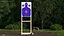 3D Blue Silhouette Shooting Targets model