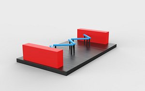 3D Ninja Courses 11 3D model