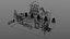 Low Poly Bäckerei 3D Modell Cartoon Stil