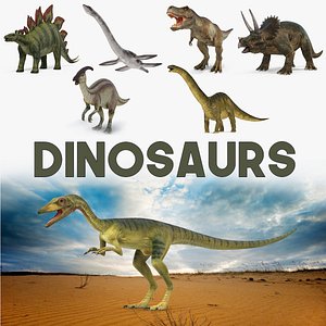 Dinosaurs 3D Models Collection 2
