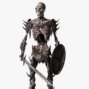 undead warrior 3d obj