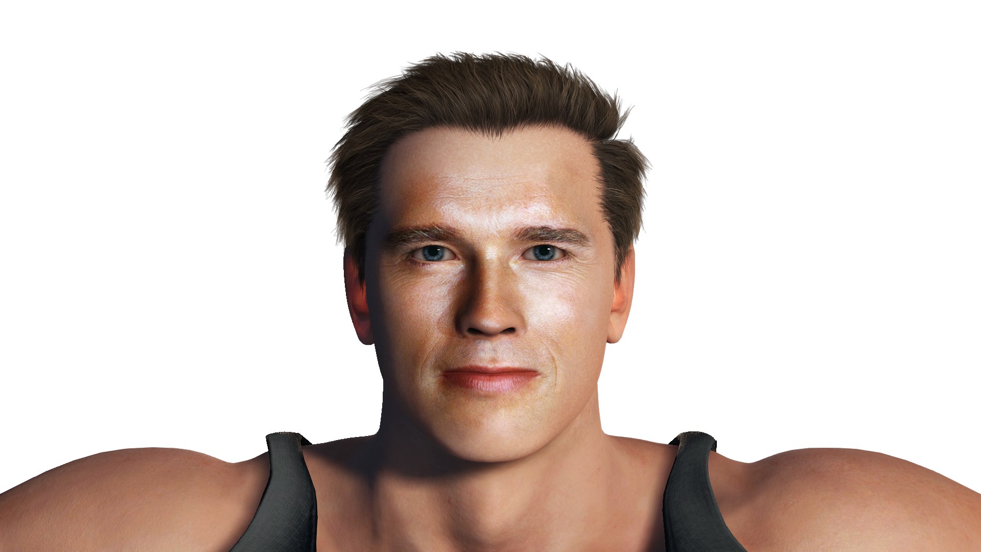 Mr Muscles Realistic Muscular Male Game Ready Character Rigged FBX OBJ ...