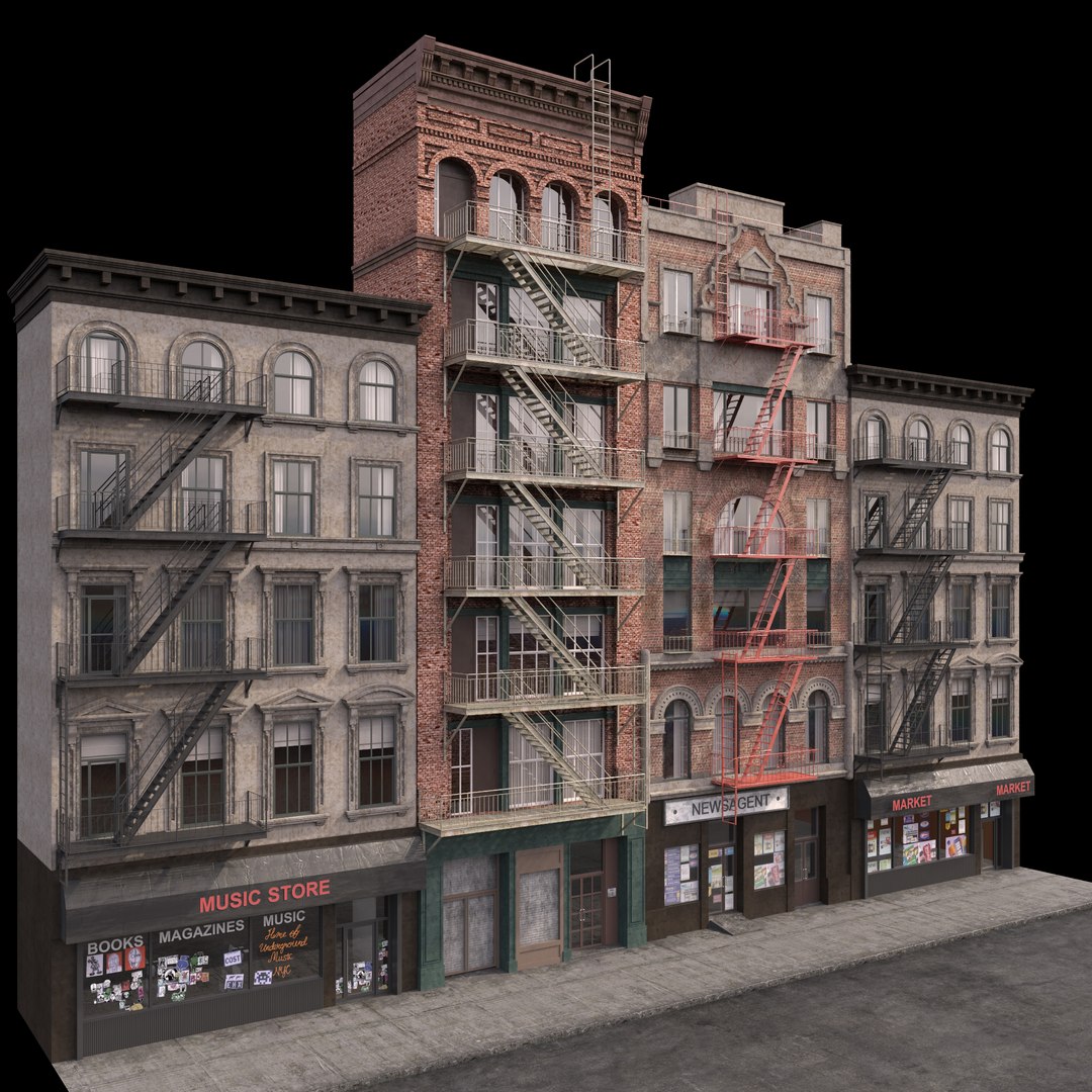 Photorealistic Buildings Set 3D Model - TurboSquid 1207660
