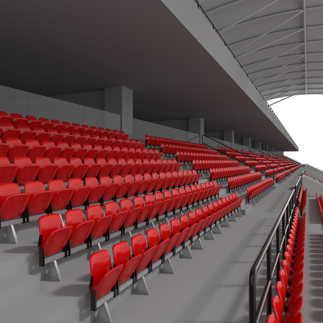 3D Stadium Tribune 13 Model - TurboSquid 2398537