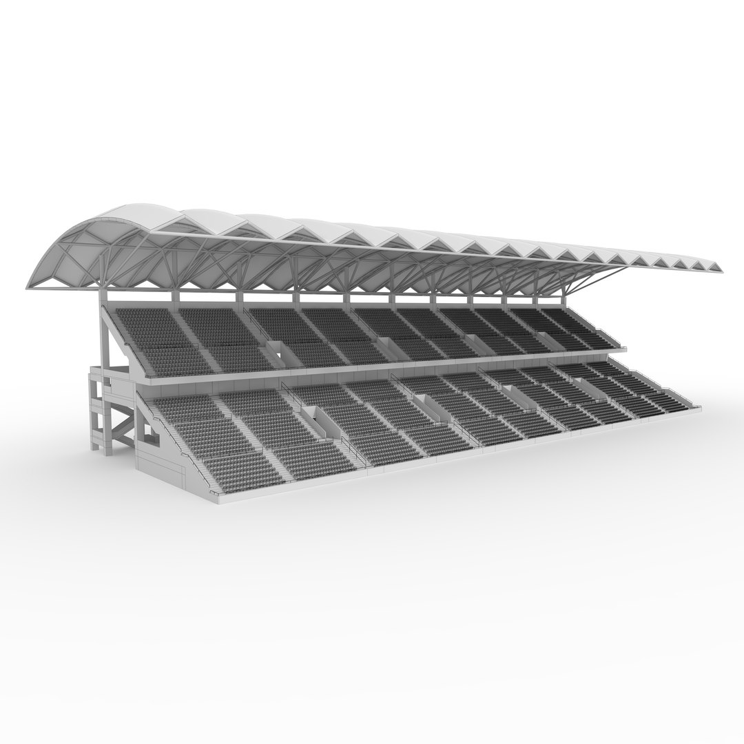 3D Stadium Tribune 13 Model - TurboSquid 2398537
